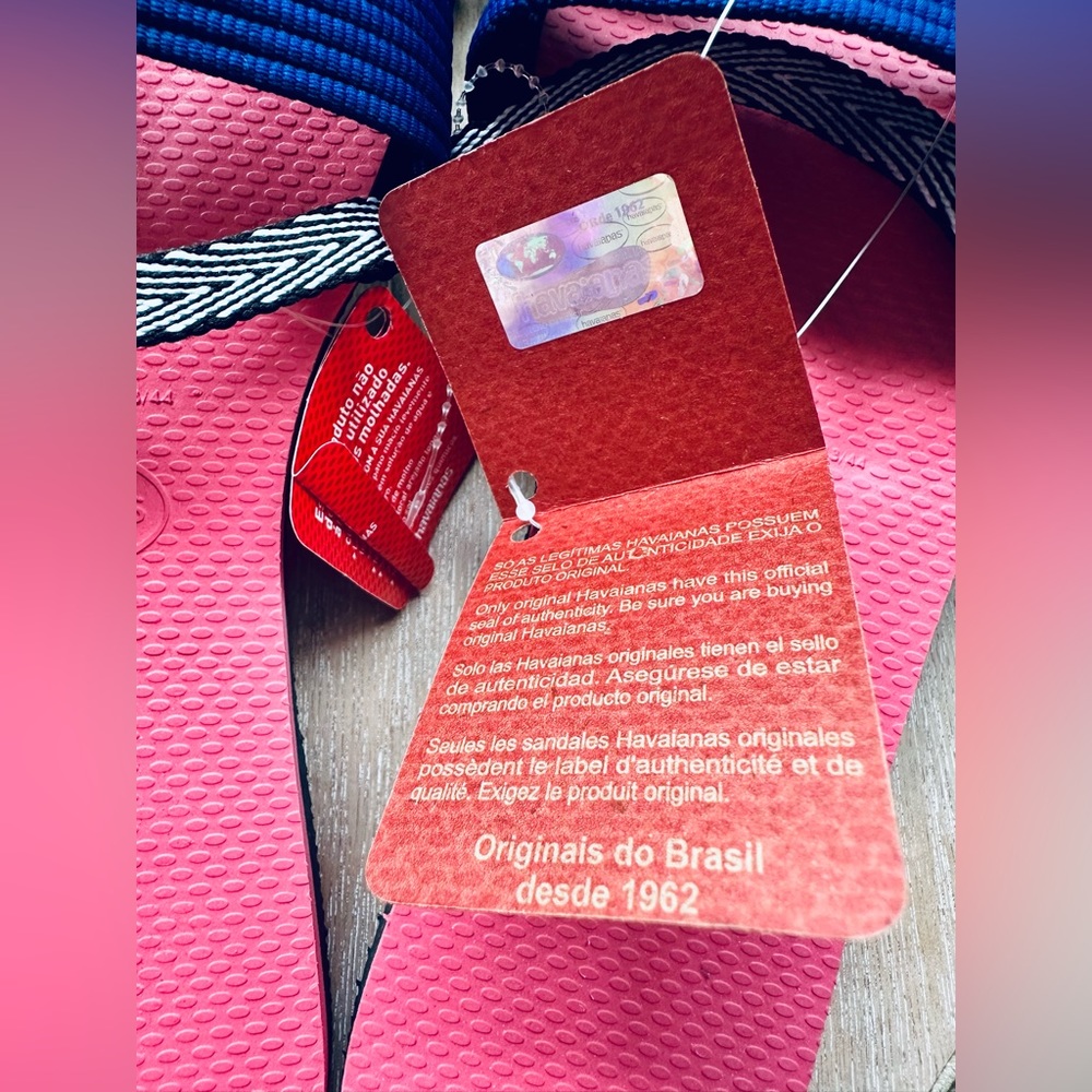 🆕🔖Havaianas You Trancoso Women's Sandals✨Pink Portcelain/Blue✨41/42 US 10/11 - Picture 11 of 15